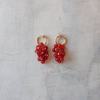 sopo earring ＊Red agate＊ - E152