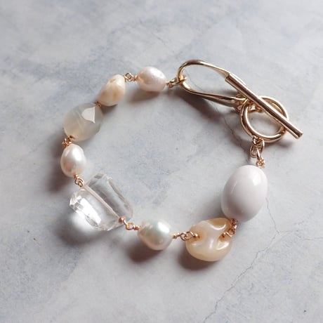 Mix Stones Bracelet Crystal quartz B07