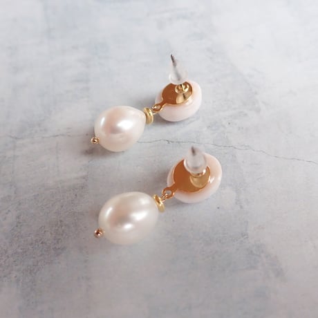 Thomsonite × Drop FWP Earring- E197