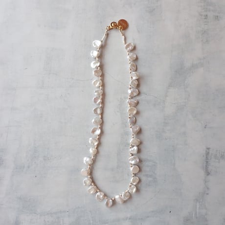 Frill Pearl Necklace- N40
