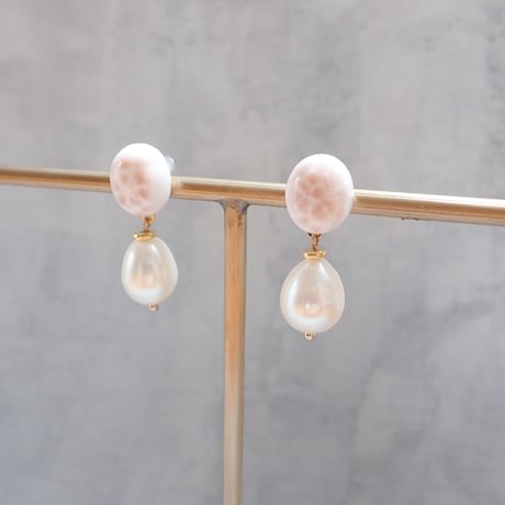 Thomsonite × Drop FWP Earring- E197