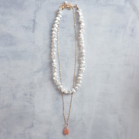 14kgf × Natural stone Pendant NC✴︎sunstone✴︎N36