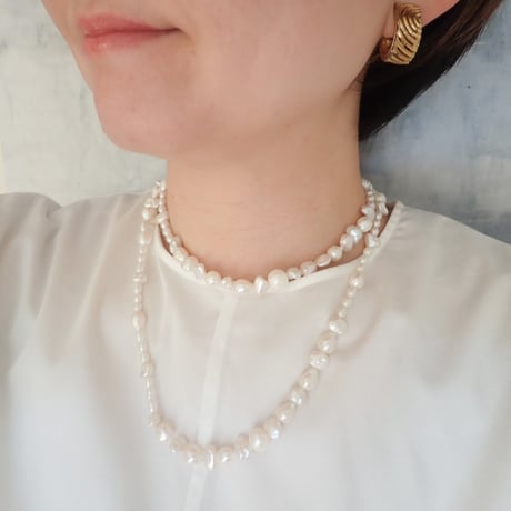 Mix Pearl Long Necklace - N33