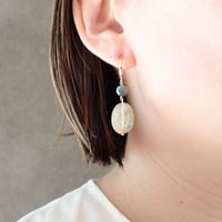 Rutilated Quartz  × eagle eye earring - E189