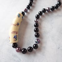 Onyx × Venetian glass beads  NC - N77