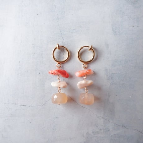 orange moonstone × coral − E223