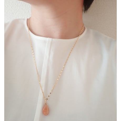 14kgf × Natural stone Pendant NC✴︎sunstone✴︎N36