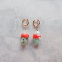Aquamarine tropical Earring - E142