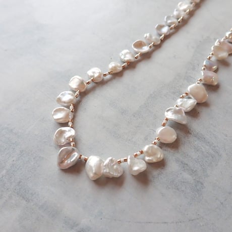 Frill Pearl Necklace- N40