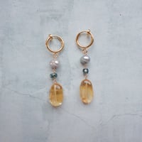 Citrine × Indigo blue kyanite− E220