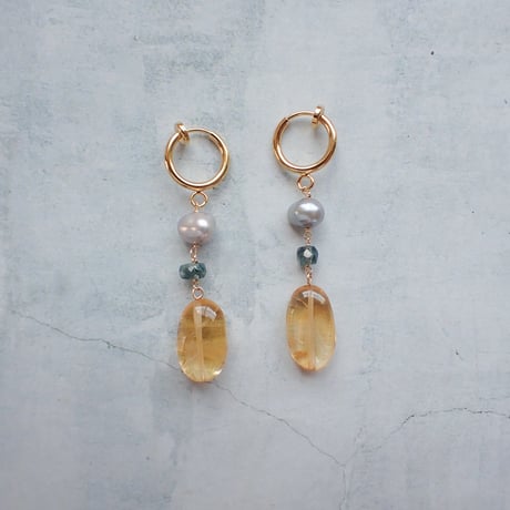 Citrine × Indigo blue kyanite− E220
