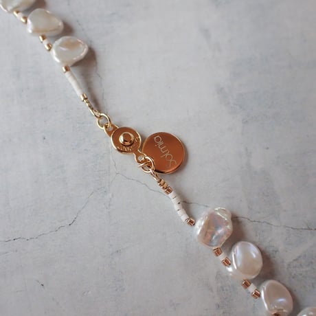 Frill Pearl Necklace- N40