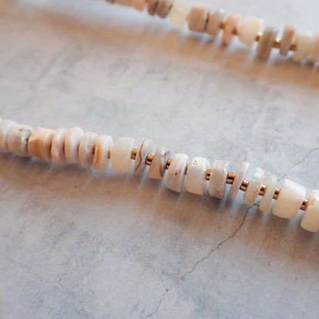 Crystal QTZ × Opal Necklace - N51