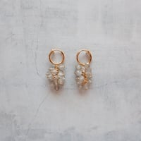 sopo earring ＊gray onyx＊ - E151