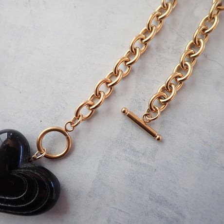 Heart motif SUS Chain Pendant NC - N62