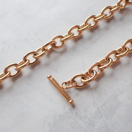 Short SUS Chain Pendant NC - Agate × Flat Pearl - N61
