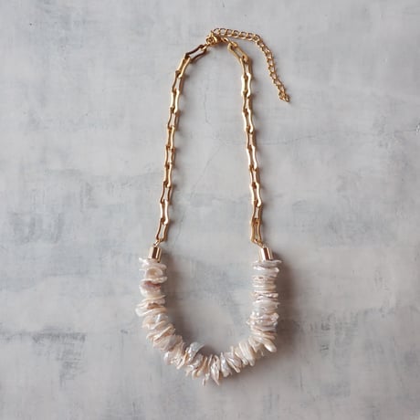 Flat pearl × SUS Chain Combination NC - N60