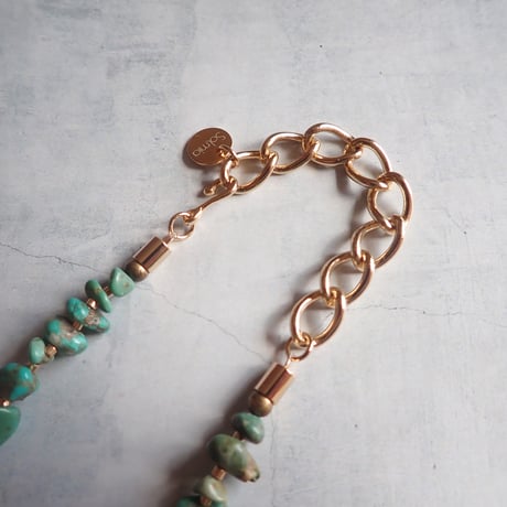 （1点もの）Turquoise × Carnelian Necklace N27