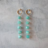 Pure grain earring ✴︎Amazonite✴︎ - E175