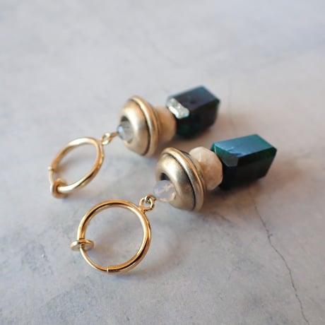 chrysocolla  earring - E206