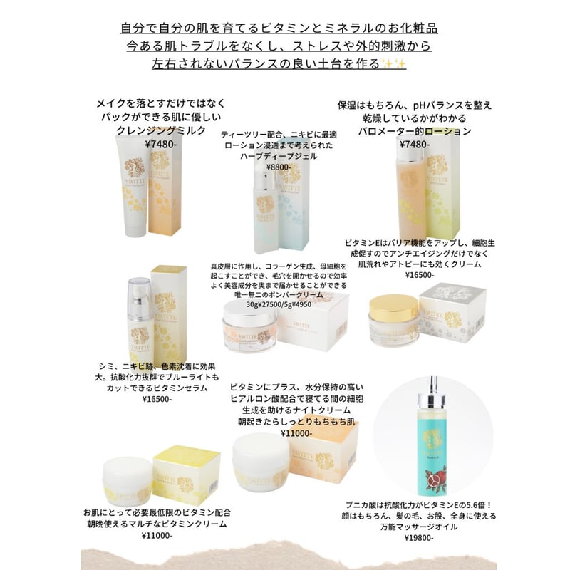 VAVITTE バビッテ化粧品 | anthuriumbeautysalon's STORE VAVITTE バビッテ化粧品 | anthuriumbeautysalon's STORE