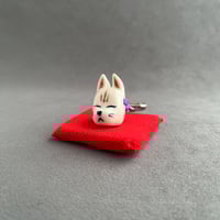 猫の根付け「猫付け（ねつけ）」ブチ | かるた商店