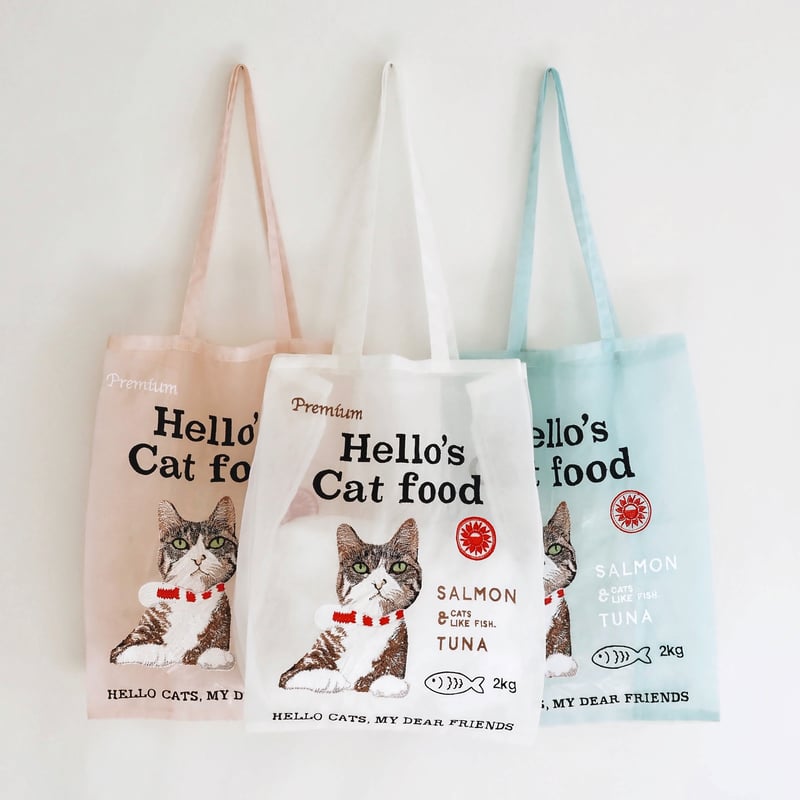BRIGITTE TANAKA hello cats　ブリジットタナカ BRIGITTE TANAKA Organza bag／Hello's Cat food |