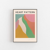 A3 Poster ' Heart pattern 028 '