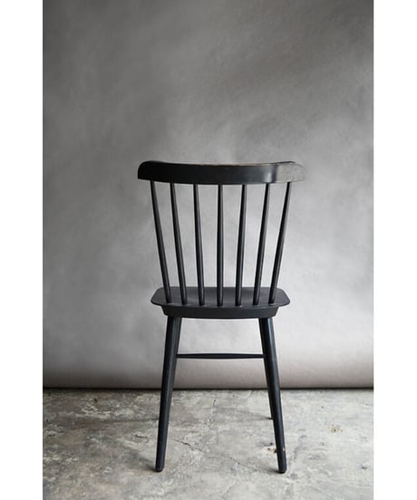 09-CH212166B　Used Dining Chair Black-B