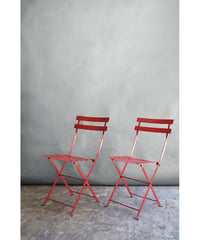 09-CH212165red　used garden chair