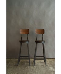 09-CH231042  Industrial stool D9 H700 tamo pad w/back（受注製作）