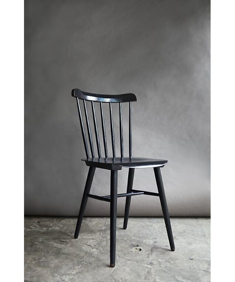 09-CH212166B　Used Dining Chair Black-B