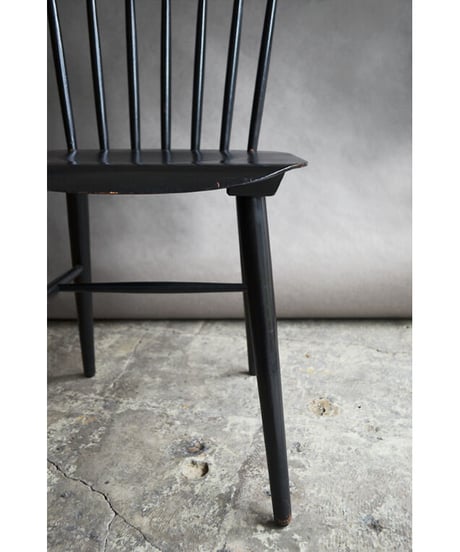 09-CH212166B　Used Dining Chair Black-B