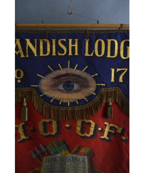 09-MT324361 Banner flag mason standish lodge