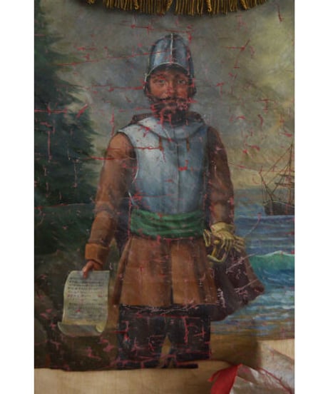 09-MT324361 Banner flag mason standish lodge