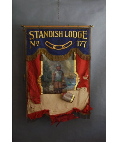 09-MT324361 Banner flag mason standish lodge