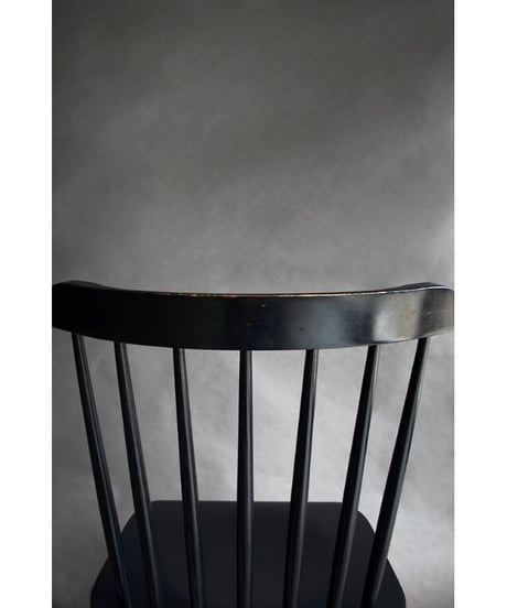 09-CH212166B　Used Dining Chair Black-B