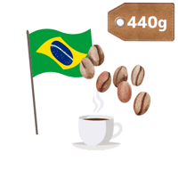 定期便 ブラジルショコラ　サントアントニオ 440g（中深煎り） \10%増量/2025.3~