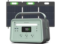 固体電池 ポータブル電源 ソーラーパネル セット （B600 SST 602Wh SP100 ）  IP67防水(18.24V 6.03A)
