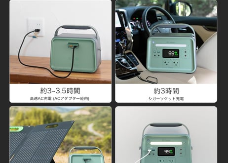 固体電池 ポータブル電源 EV搭載電池技術 B1200 SST 容量1085Wh  中型定格  出力1200W/最大1600W