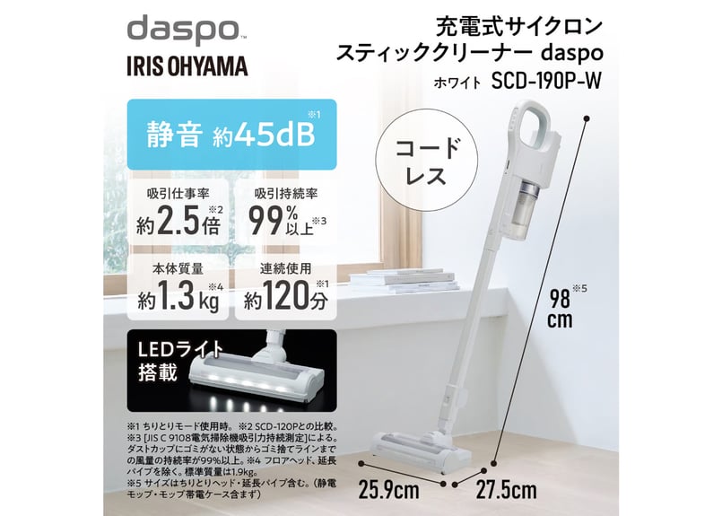 アイリスオーヤマ 掃除機 サイクロン SCD-S1P-W アイリスオーヤマ