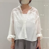 5/9インスタ ライブご紹介　ノーカラーシャツ_ホワイト