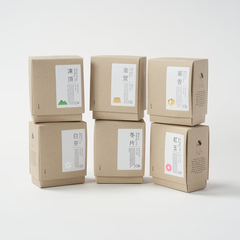 掛耳式原茶（ドリップバッグティー）｜アソート・10袋入｜百二歳【台湾