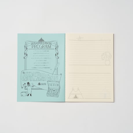 eslite Notebook INKredible CIRCUS（A5横罫ノート）｜LiFE【SUPERTRY限定】