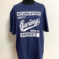 SWINGS LOGO T-SHIRT'S (INDIGO/ WHITE)