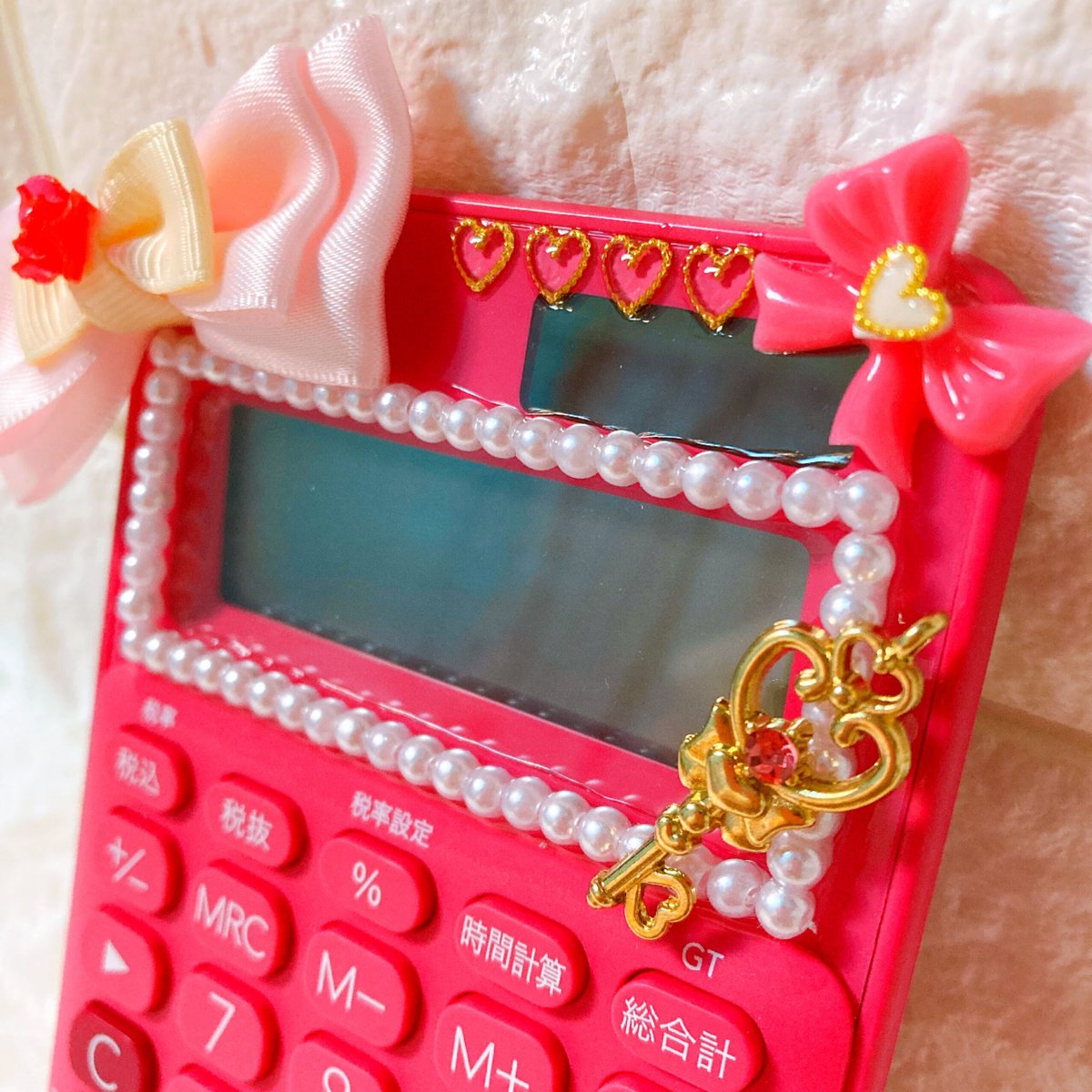 ピンクでマイメロな電卓デコ💖まりなさん専用出品 | candy ribbon