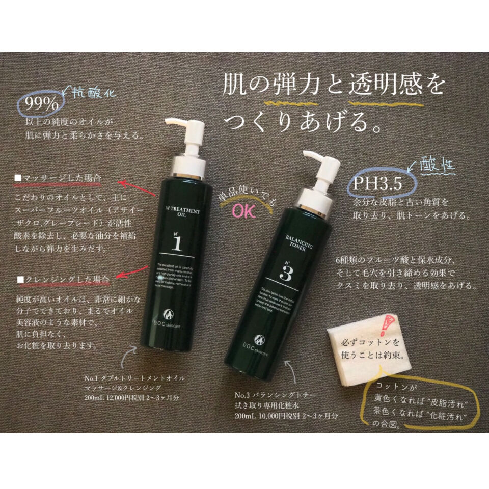 D.O.C skincare BALANCING TONER / バランシングトナー | pe