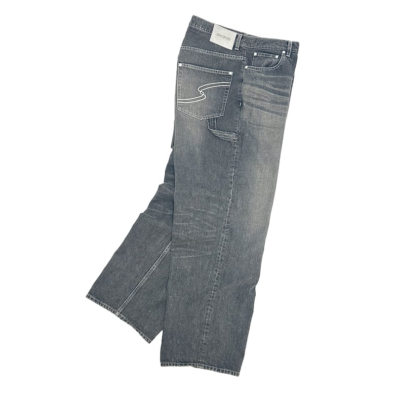 BUGGY DENIM PANTS / BLACK | SKINS ONLINE STORE BUGGY DENIM PANTS / BLACK | SKINS ONLINE STORE