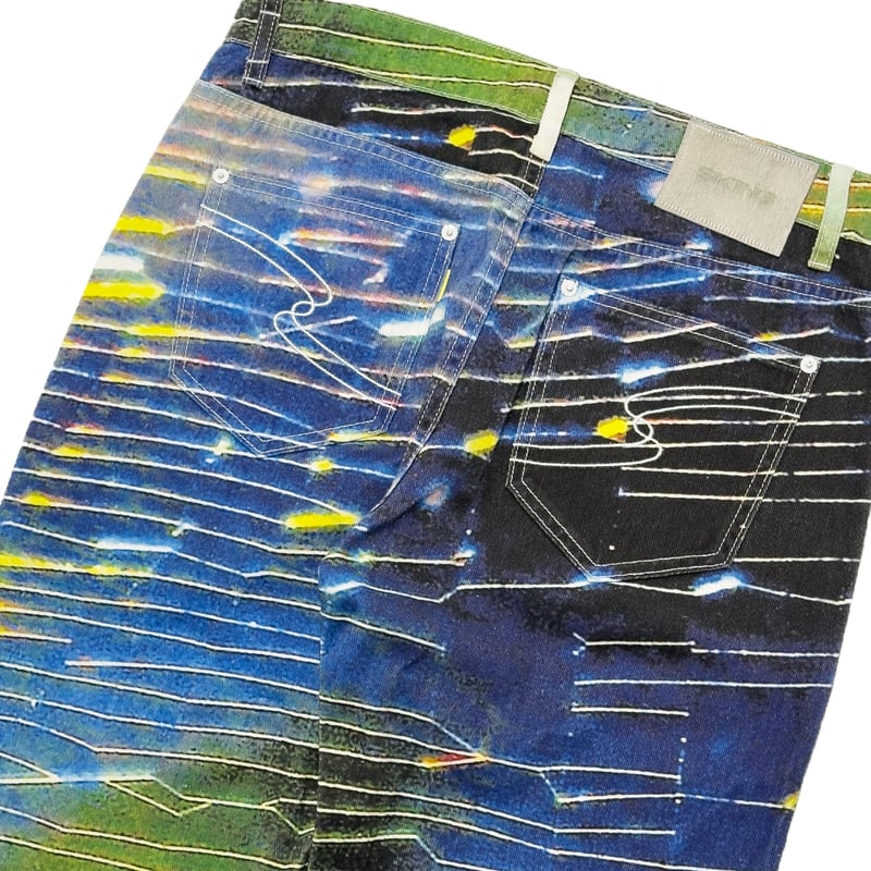SPIDER WEB DENIM PANTS / MULTI | SKINS ONLINE S