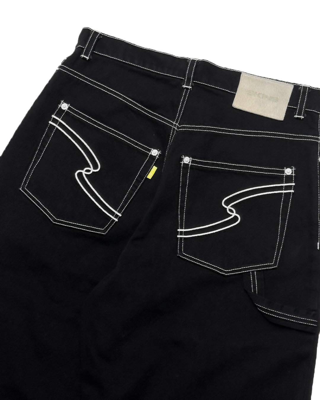 SPLASH BUGGY DENIM PANTS / BLACK | SKINS ONLINE